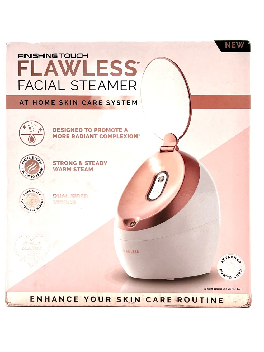 NEW Finishing Touch Flawless Facial Steamer - At-Home Skin Care System (NIB)